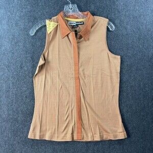 Jamie Sadock Golf Women's Large Red Shock Sleeveless Tank Top Tennis Polo Shirt